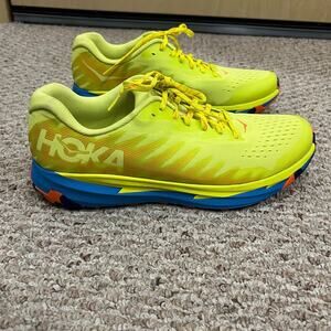 Mens HOKA One Torrent 3 Citrus Diva Blue Trail-Running Shoes Size 12.5 1127914